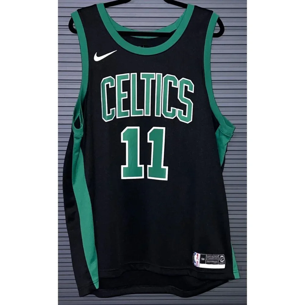 Nike Boston Celtics Kyrie Irving #11 Black Swingman Jersey Size 56 With NBA Auth